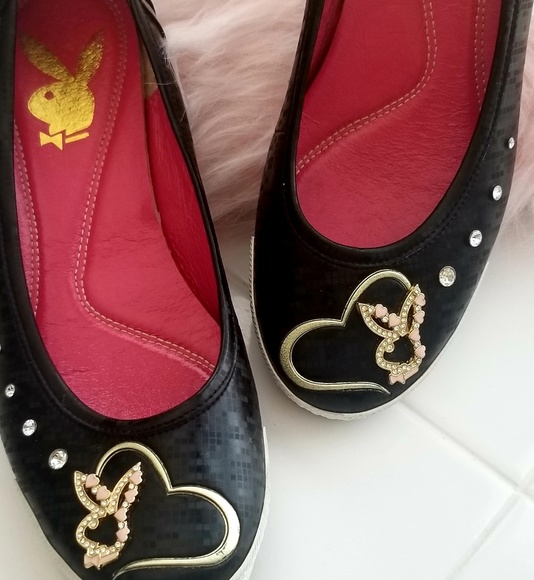 Vintage PLAYBOY Wedges with Rhinestones - Picture 8 of 8
